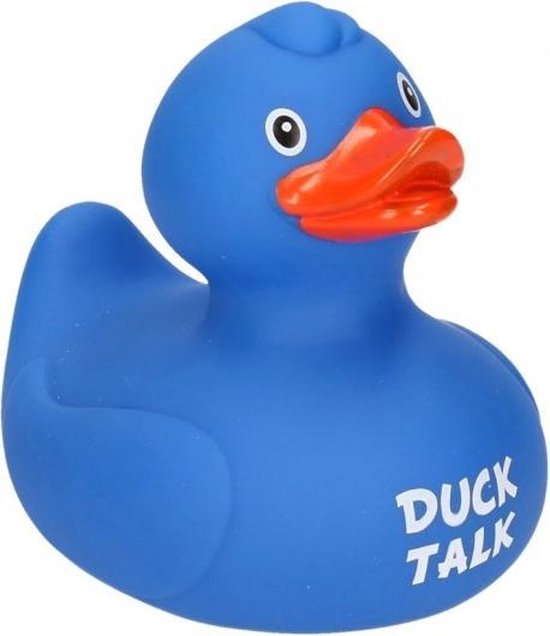 maagd efficiënt band Blauwe badeend Duck Talk 9 cm | bol.com