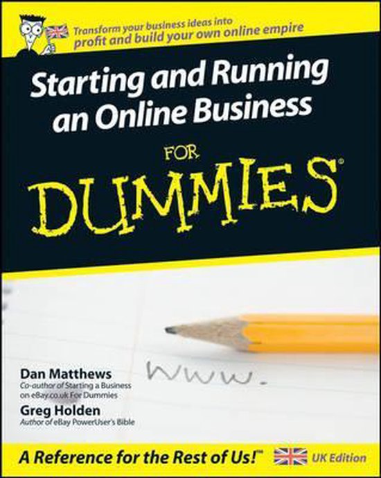 Starting and Running an Online Business For Dummies® - cover