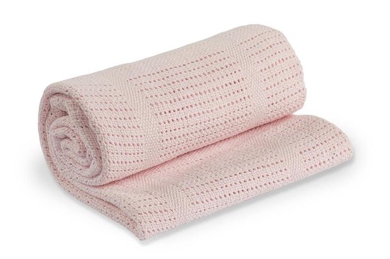 Lulujo Cellular Blanket - Pink