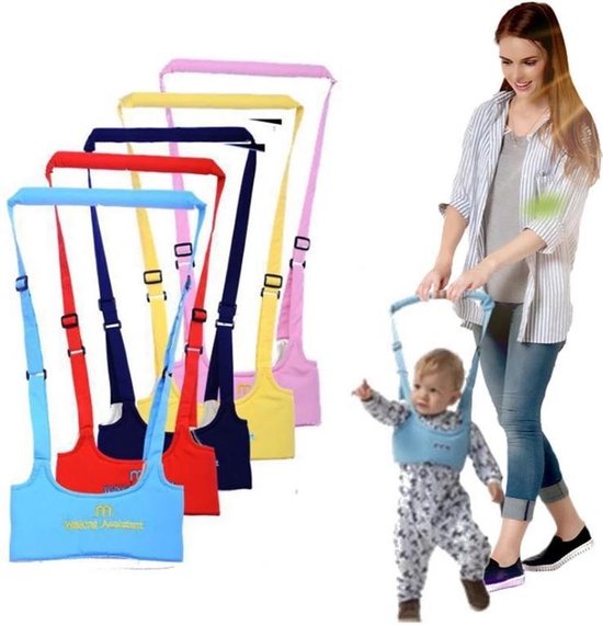 Baby harnas - Leren lopen - Loop assistent - Walking Assistant - Walker -  (Donkerblauw) | bol.com