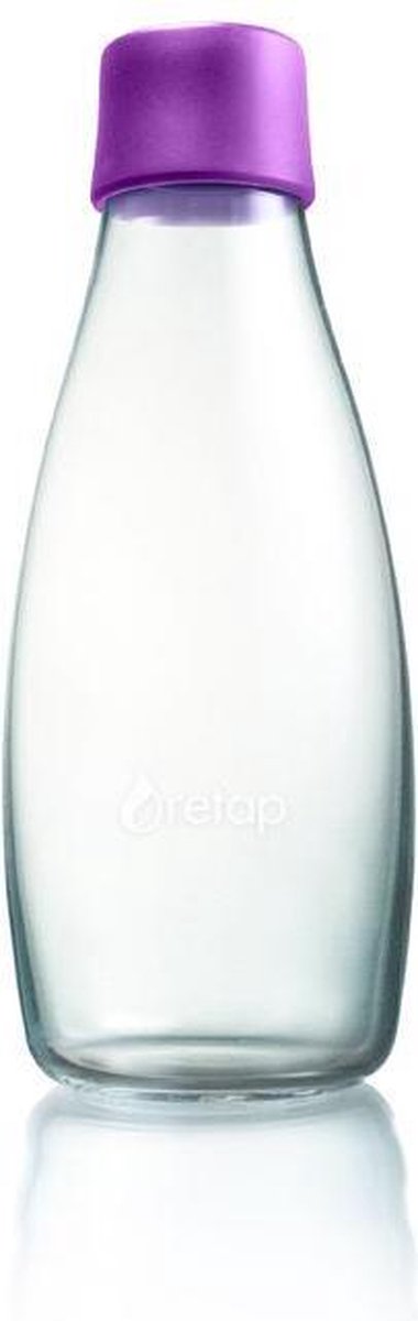 Retap Waterfles - Glas - 0,5 l - Paars