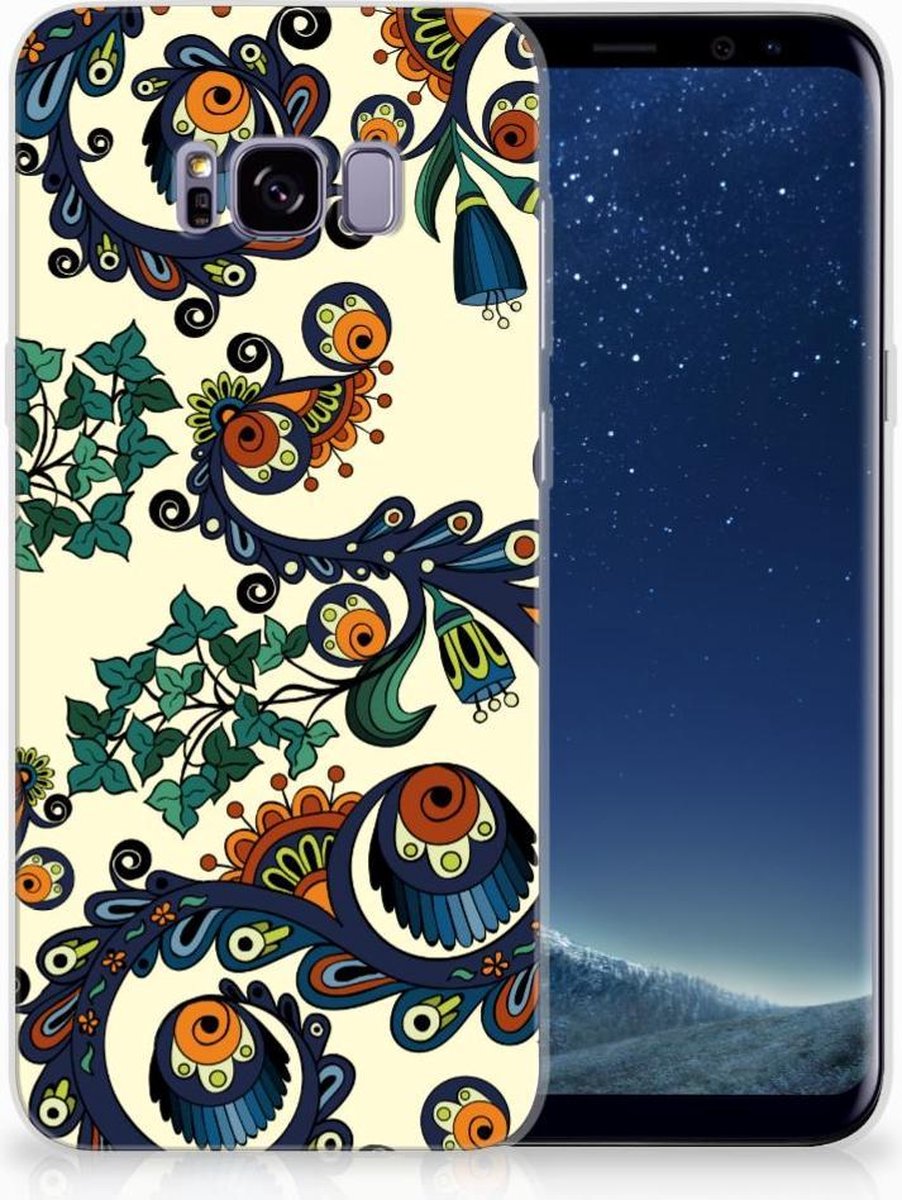 Siliconen Hoesje Samsung Galaxy S8 Plus Barok Flower
