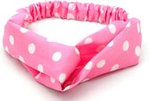 Haarband met Stippen - Polkadots - Hoofdband - Roze - Musthaves