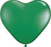 MEGA Topping hart ballon 80 cm Groen