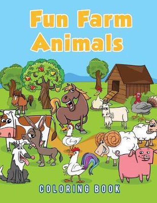 Fun Farm Animals Coloring Book - cover