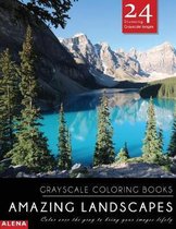 Amazing Landscapes: Grayscale Coloring Books