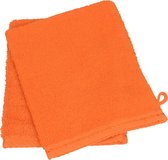 ARTG Towelzz® - Set van 10 Washandjes - 16 x 22 cm - Washandje - 100% Katoen - 500 gr/m2 - Oranje - BRIGHT ORANGE