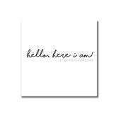 Hello, here I am! | Kraambezoekboek