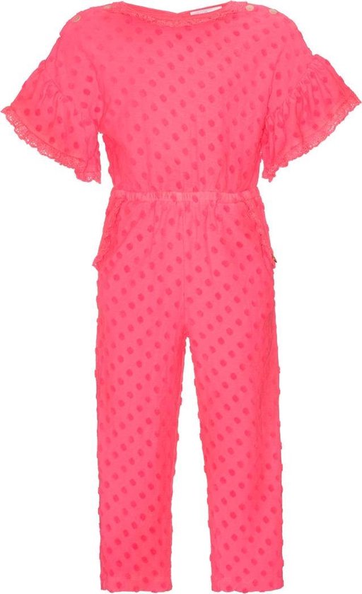 Elegantie sticker zegen Mim Pi Roze jumpsuit met vlinder mouwen en steekzakken | bol.com