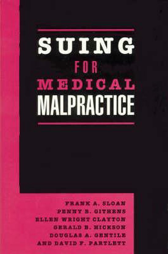 Suing For Medical Malpractice - cover