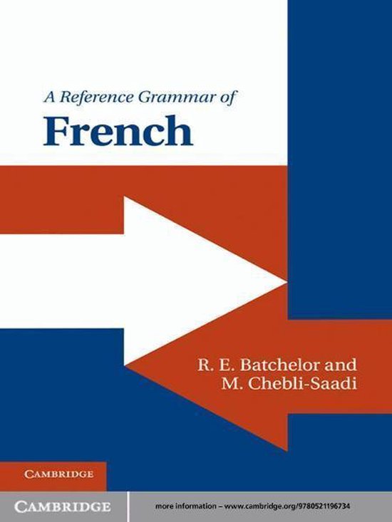 Reference Grammars - A Reference Grammar of French - cover