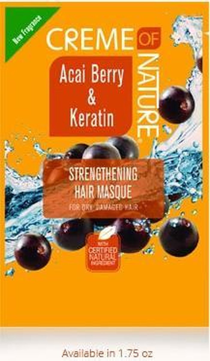Creme of Nature Acai Berry & Keratin Strengthening Masque 50 ml