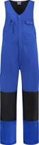 EM Workwear Bodybroek katoen/polyester korenblauw-zwart maat 56