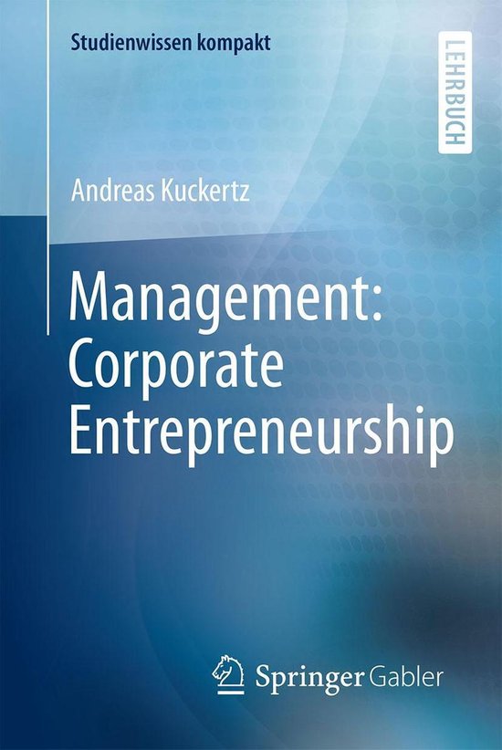 Studienwissen kompakt - Management: Corporate Entrepreneursh ... - cover