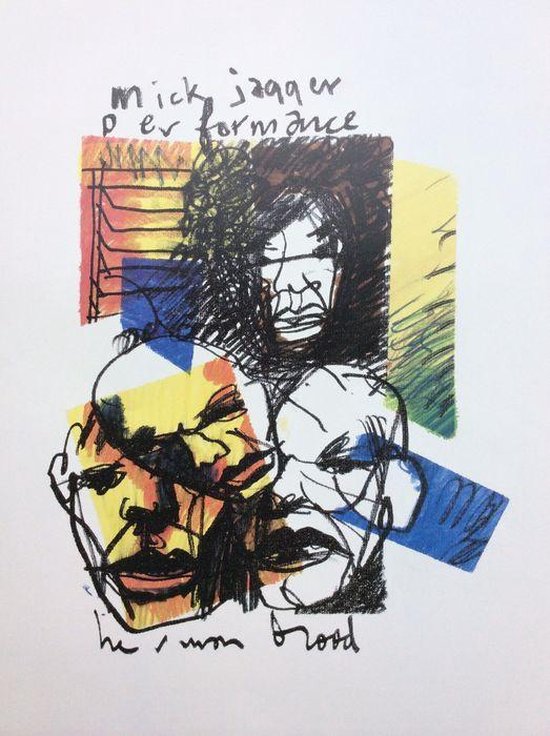 Herman Brood Mick Jagger lithographie Rolling Stones 1993 | bol.com