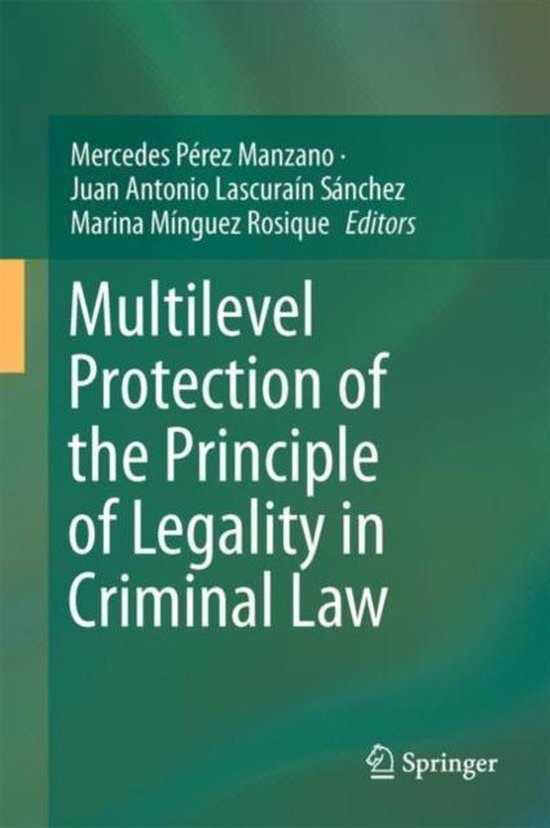 Multilevel Protection of the Principle of Legality in Crimin ... - cover