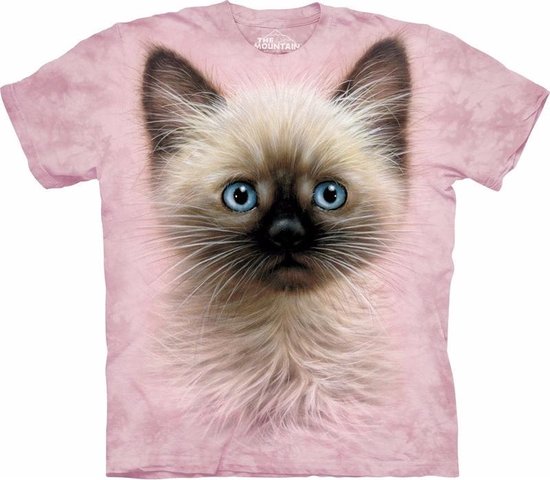 Kinder T-shirt kat/poes/kitten met blauwe ogen 140-152 (l) | bol.com