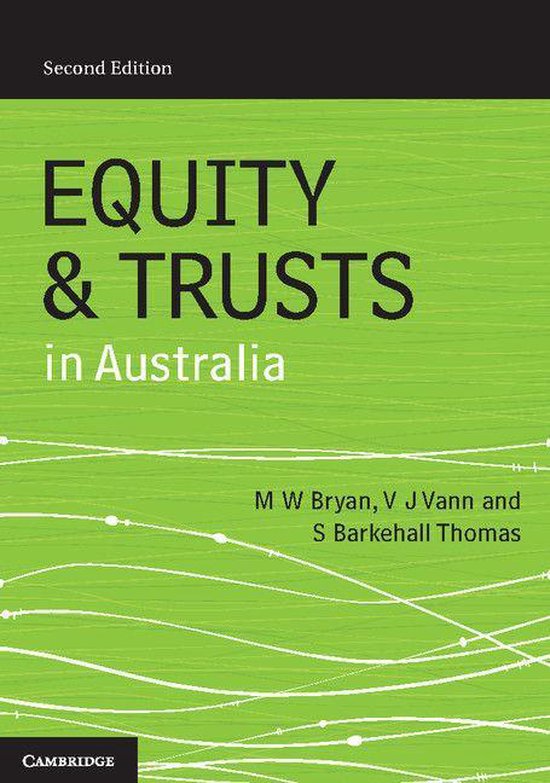 Equity and Trusts in Australia - cover