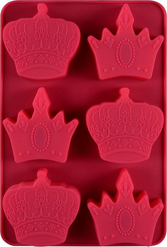gen Laag functie Kitchen Princess - Siliconen Bakvorm Cupcake Kronen - Royal Prinses - 6  Stuks | bol.com