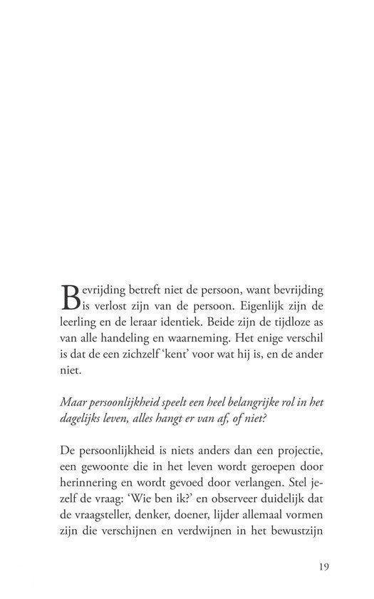 Boekpagina met tekst over bevrijding en persoonlijkheid. Genummerd 19.