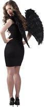 8 stuks: Engelenvleugels gevouwen - zwart - 65x65cm