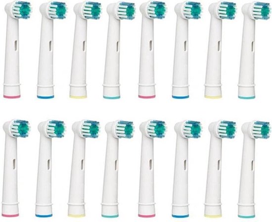 Lot De 16 Têtes De Rechange Pour Brosses à Dents Oral-B / Braun - Compatible De Nombreux Modèles