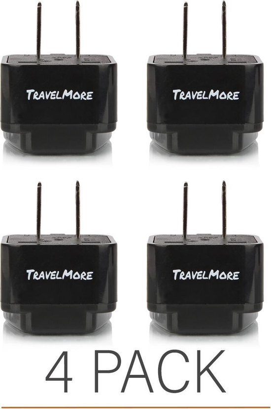 Door Van Klant TravelMore Reisstekker Type A – Set 4 stuks - Adapter – Stekker –  Wereldstekker –... | bol.com