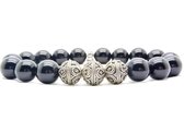 Beaddhism - Armband - Big Black - Kashmir 3 - 10 mm - 23 cm