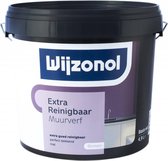 Wijzonol Muurverf Extra Reinigbaar 5 liter  - RAL 9010