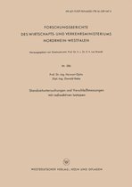 Standzeituntersuchungen Und Verschleissmessungen Mit Radioaktiven Isotopen