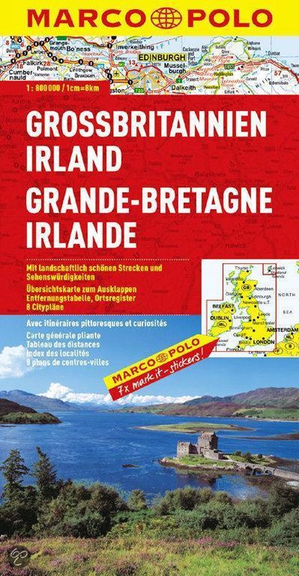 MARCO POLO Länderkarte Großbritannien / Irland 1 : 800 000 - cover