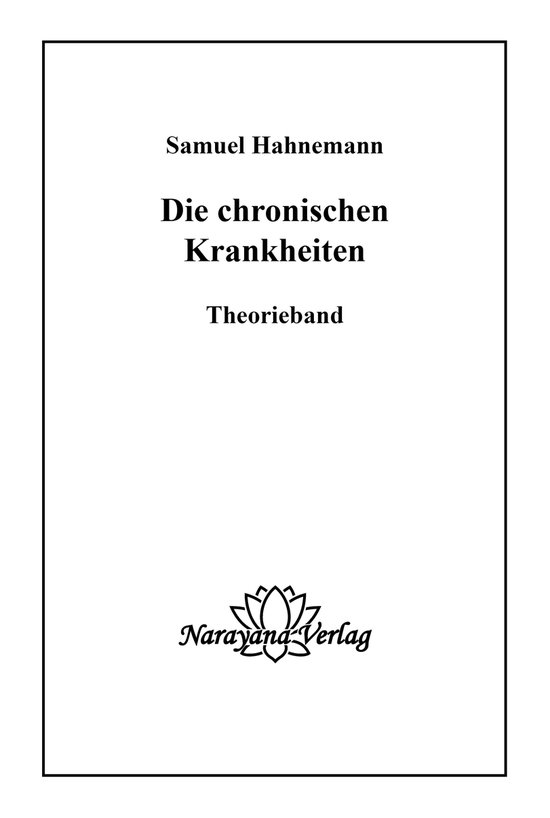 Die chronischen Krankheiten