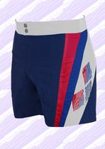 Arena Boxer Bulit Senior - navy, white, brightblue - maat M