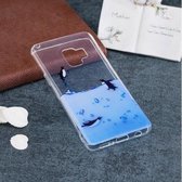Samsung Galaxy S9 Plus - hoes, cover, case - TPU - Transparant - Pinguin