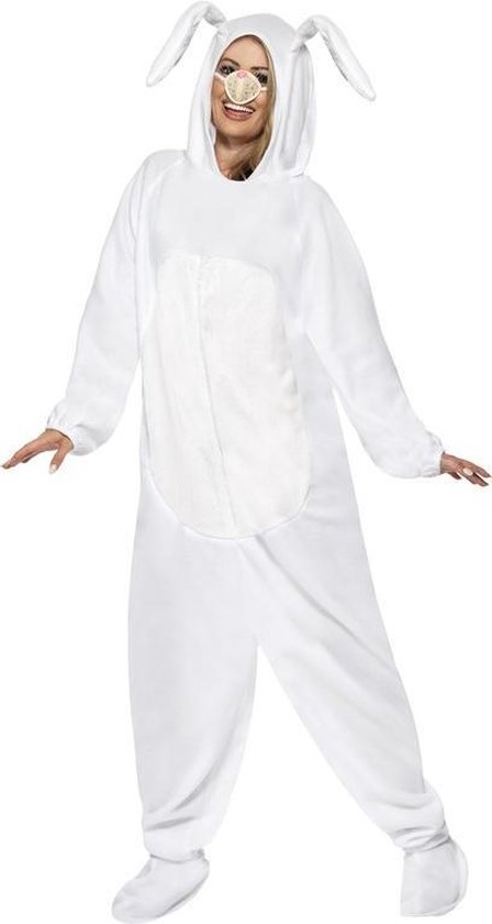 Konijn/haas kostuum wit - Verkleedpak konijnen/hazen 48/50