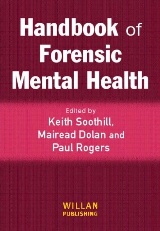 Handbook Of Forensic Mental Health - cover