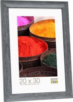Deknudt Frames fotolijst S43WF2 - zwart - houtstructuur - foto 20x30