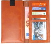 Insteek Wallet Cases - Hoesje Geschikt voor iPhone 8-7-6 Plus Bruin