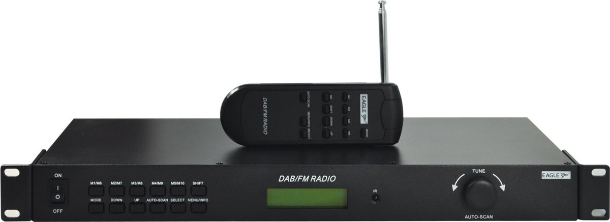 Professionele digitale tuner met DAB+ en FM geschikt voor 19 inch rack |  bol.com