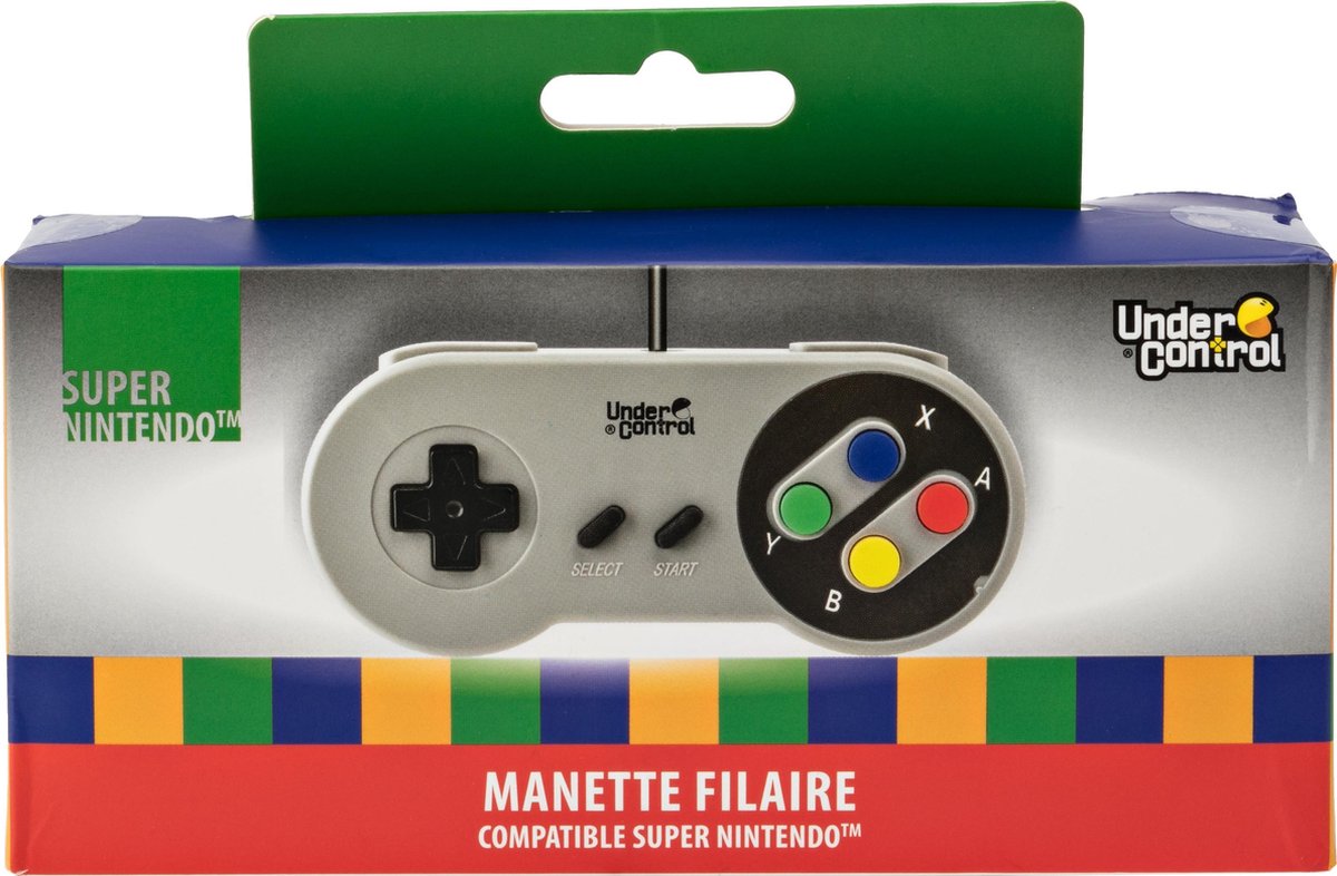 Under Control - Super Nintendo Controller - Bedraad 1,5M - Grijs