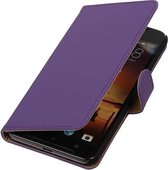 Bookstyle Wallet Case Hoesjes voor HTC One X9 Paars