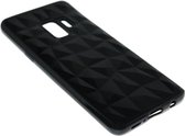 ADEL Siliconen Back Cover Hoesje Geschikt voor Samsung Galaxy S9 - Diamanten Zwart