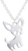 24/7 Jewelry Collection Chihuahua Ketting - Hond - Hondje - Zilverkleurig