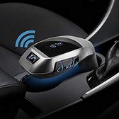 X5 Kit voiture adaptateur Radio sans fil Bluetooth FM avec lecteur de carte SD USB et télécommande d'appel - Émetteur Bluetooth pour la voiture - Émetteur Bluetooth FM