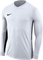 Nike Tiempo Premier LS Jersey  Sportshirt - Maat M  - Mannen - wit