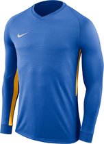 Nike Tiempo Premier LS Jersey  Sportshirt - Maat XL  - Mannen - blauw/geel
