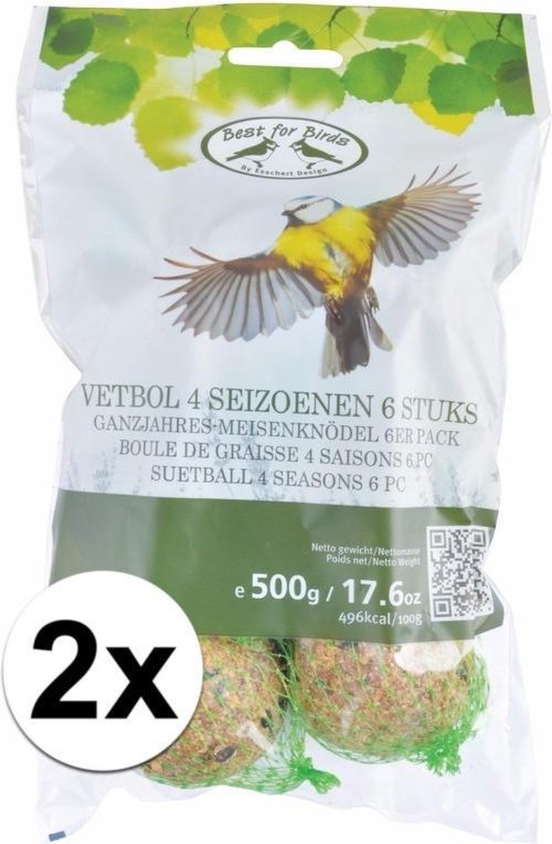 Vogelvoer Vetbollen - 12 stuks - Best for Birds