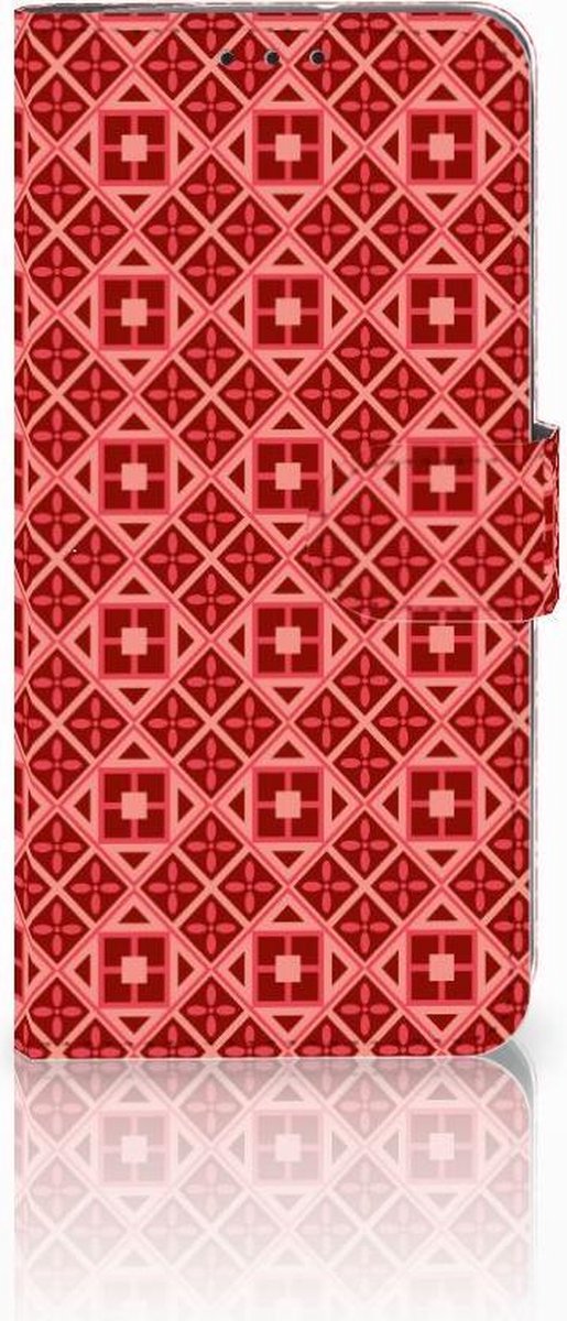 Motorola Moto G7 Power Telefoon Hoesje Batik Rood