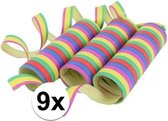 Gekleurde serpentine 9 rollen - Multi