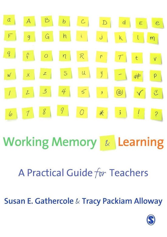 Working Memory and Learning - cover